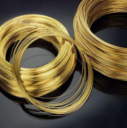Filo di ottone puro massiccio diametro 0,3/0,5/0,8/1/1,2/1,5/1,8/2/2,5/3 mm tondo 1/3/5 m - Foto 2 di 4