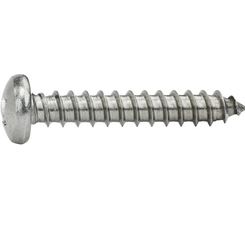 #12 Phillips Pan Head Sheet Metal Screws Self Tap Stainless Steel All Lengths - Picture 2 of 97