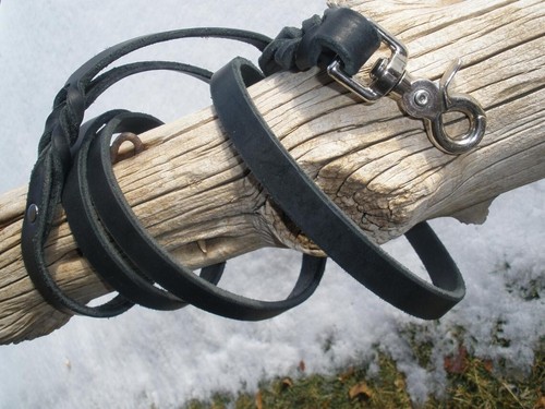 Black buckle collar, 3/4", holes punched 12 -16" from the center of the buckle - Picture 24 of 24