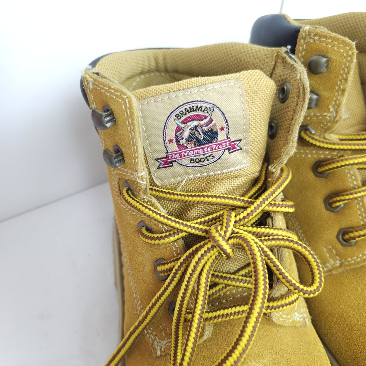 Brahma Steel Toe Men Boot Size 7 WORK BOOTS eBay