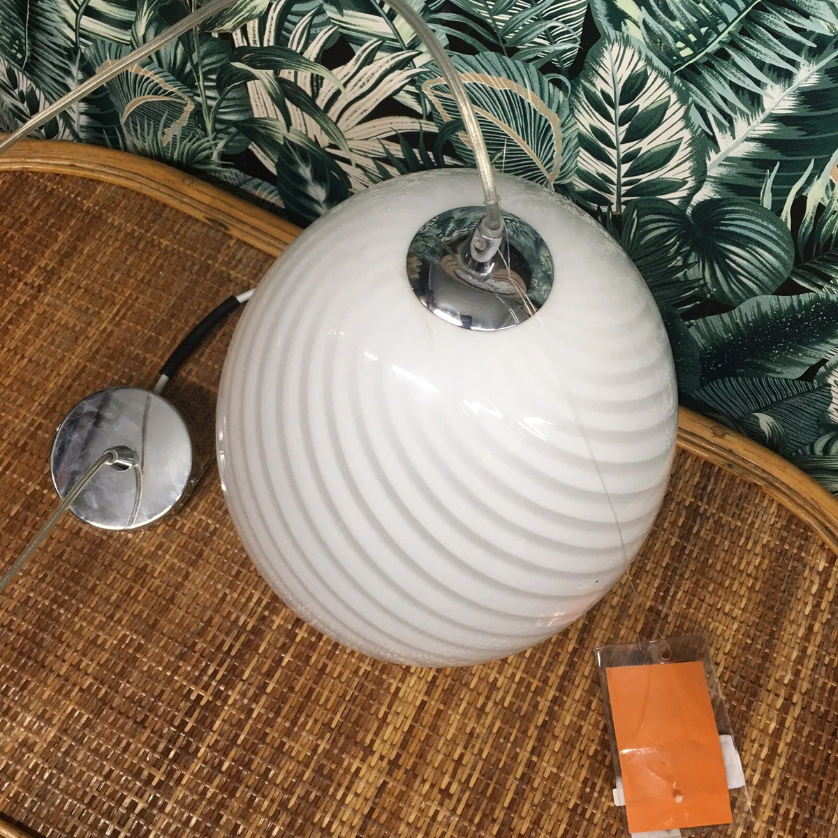 Foster Milky Glass Pendant Ceiling Light Homebase The Lighting Studio New White