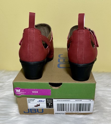 JBU Jolene - Wide Women's Hells Color Red Size 7 W - Picture 3 of 6