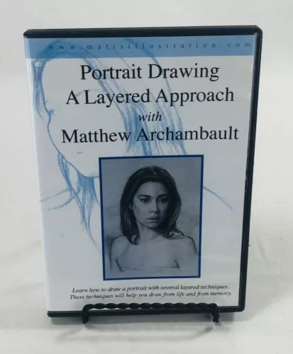 Matthew Archambault A Layered Approach Portrait Drawing DVD - Mint Disc!