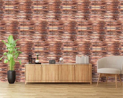 Retro Brown Wood Peel and Stick Removable Wallpaper Vinyl SelfAdhesive Decor 6m - Picture 2 of 5