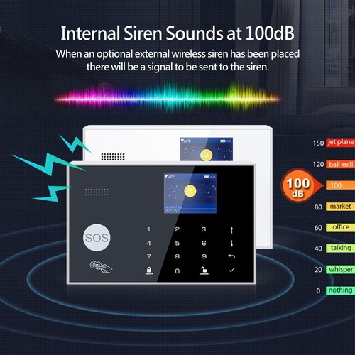 Smart Home Tuya WiFi+GSM 4G Wireless Security Alarm Burglar System+Amazon Alexa - Picture 10 of 17
