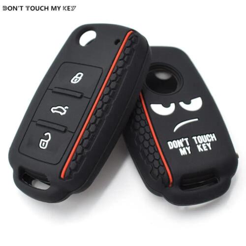 Silicone Remote Key Fob Case Cover For VW Golf Polo Beetle SKODA Fabia Superb - Picture 2 of 6