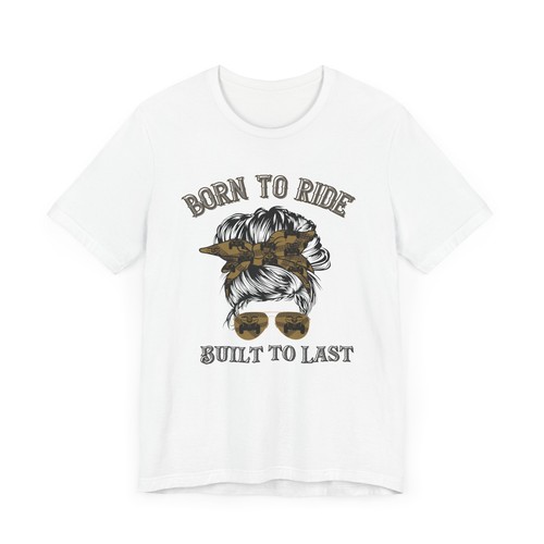 Maglietta unisex Born to Ride Built to Last ATV Enthusiast maniche corte - Foto 10 di 21