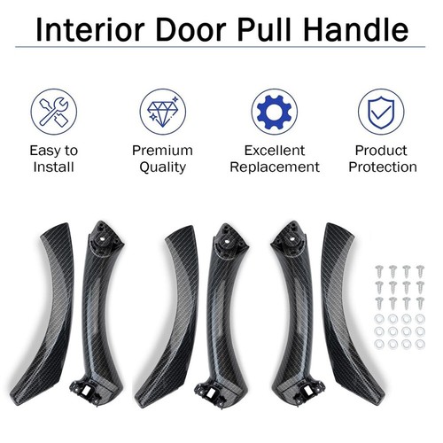 For Bmw E90 E9 Left Inner Outer Door Panel Handle Pull Trim Cover Passenger Side - Picture 5 of 20
