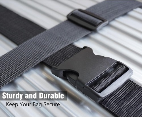 2Pcs Luggage Straps For Suitcase Heavy Duty Buckle Suitcase Safe Belt For Travel - Picture 6 of 7