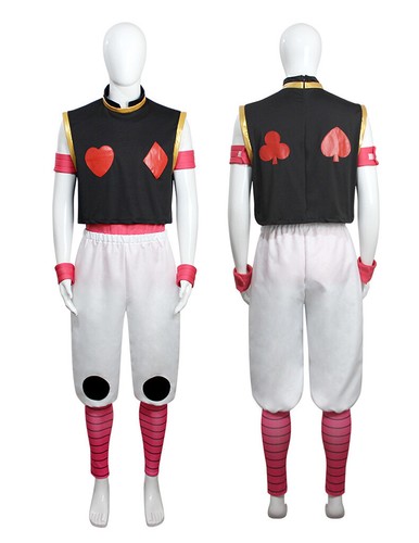 HUNTER x HUNTER Hisoka Cosplay Outfit Oberteil Hose blau schwarz Halloween Kostüm - Bild 9 von 9