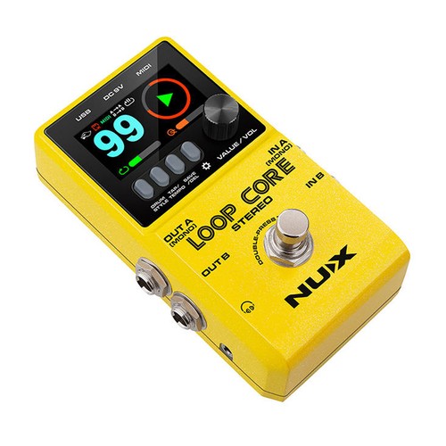 Nux Effektgerät Loop Core Stereo Looper-Pedal mit Instrumentenkabel - Bild 4 von 13