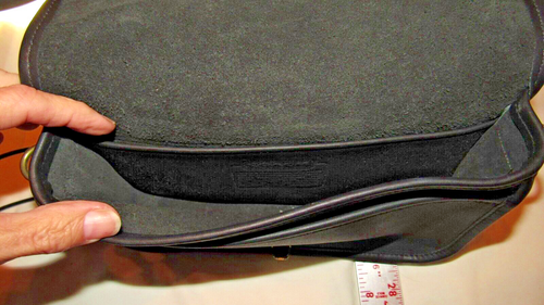 Vintage COACH all leather black small clutch-crossbody - BLK 9755, 1990s - Bild 4 von 14