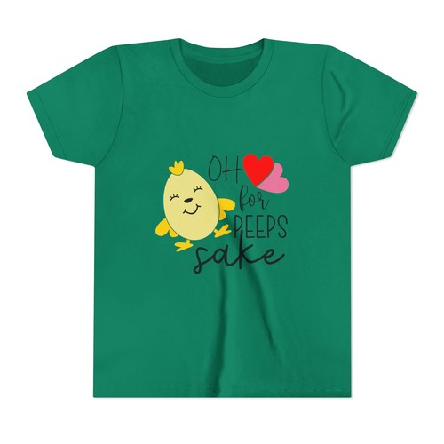 Cute Easter Youth Tee - Oh for Peeps Sake Shirt, Spring Fashion, Kid's Holiday - Picture 42 of 105