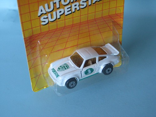 Matchbox Porsche 911 Turbo Blanco Carrocería Número 3 Librea Juguete Modelo Coche 70mm EE. UU. bp