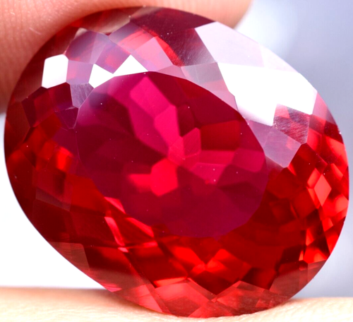 Natural 45.10 Ct Blood Red Ruby Mozambique GGL Certified Loose Gemstone - Picture 13 of 18
