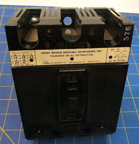 EF2A005 ITE, 600V 5A EF Serie Leitungsschutzschalter Formgehäuse. - Bild 12 von 12