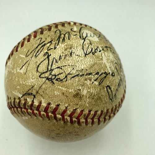1936 Joe Dimaggio Rookie Signed Game Used Baseball With Joe Mccarthy JSA COA - Picture 2 of 9