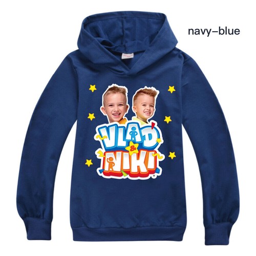 Vlad Niki Hoodie Jungen Mädchen Kinder Kapuzenoberteil Pullover Sweatshirt Pullover 3-14 Jahre - Bild 15 von 50