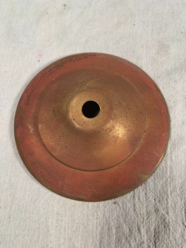 Vintage 4&3/16in Brass Heat Cap for Electric Table Lamp Shade - Picture 2 of 3