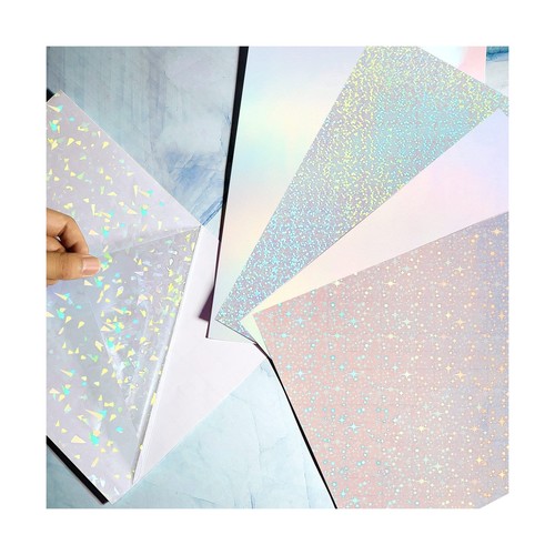36 Hojas A4 Papel Holográfico Adhesivo Transparente Impermeable Autoadhesivo F... - Imagen 7 de 8