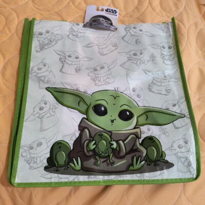 STAR WARS Disney THE MANDALORIAN Baby Yoda Reusable Shopping Gift Bag 🆕 ...