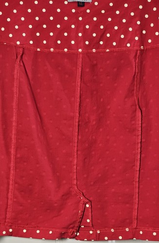 D&W Collection Skirt XL Red White Polka-Dots Rockabilly Knee Pencil Valentine's - Picture 21 of 23