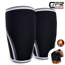 Knee Sleeves 7mm (1 Pair) Support For Weight Lifting Wraps & Straps Compression