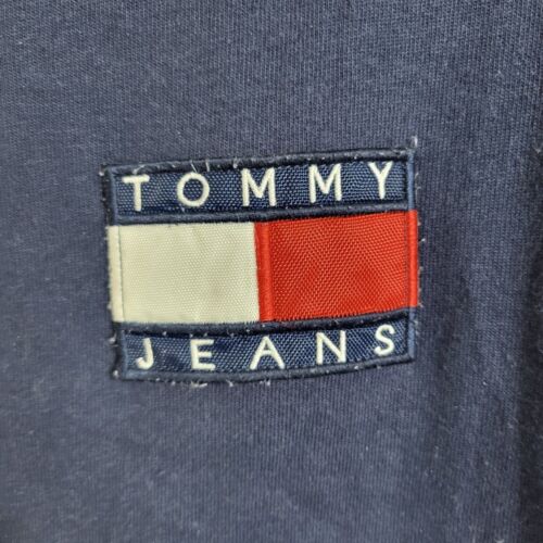 Vintage 90er Tommy Hilfiger Tommy Jeans Langarm T-Shirt Herren Gr. Small - Bild 3 von 10