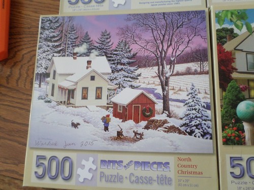Lot of 4 - 500 Pc Bits & Pieces Jigsaw Puzzles Pastoral Scenes :-) - Picture 5 of 5