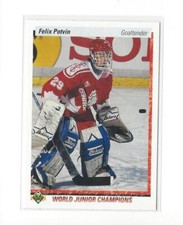 1990-91 Upper Deck #458 Felix Potvin RC Rookie Maple Leafs