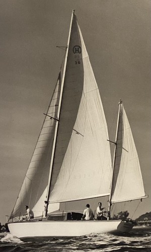 Signed Vintage Photograph’ Nantucket To Edgarton/ 2 Hr.-47 Min. 35” ‘Marion F.’ - Picture 4 of 7