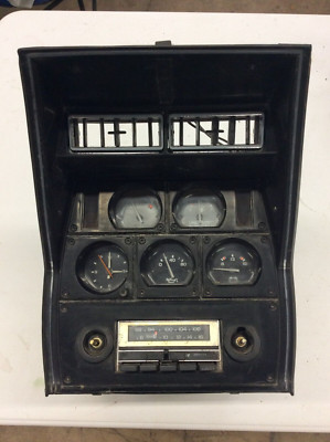 Original 80 81 Corvette Center Gauge Housing Console 8 Track Stereo AM/FM