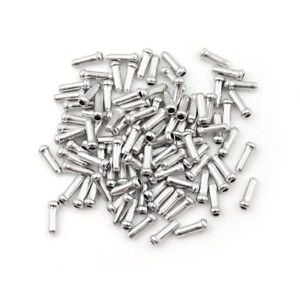 50//100x Bicycle Bike Brake Shifter Inner Cable Tips Wire End Cap Crimps Aluminum