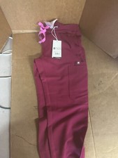 Figs Yola Skinny Scrub Pants in Sz XXS TW2000R PINK BS13