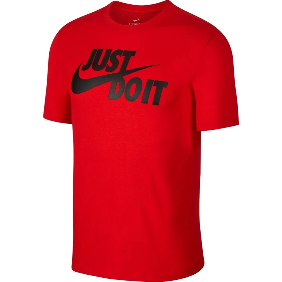 Camiseta esportiva masculina Nike "Just Do It" manga curta gola redonda camisa atlética - Imagem 3 de 4