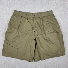 Vintage 90s Patagonia Shorts Mens 36 Beige Pleated Twill 100% Organic Cotton 8"