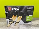 MSI NVIDIA GeForce GT 710 2GB DDR3 Video Card VGA/DVI/HDMI Low Profile G7102D3P