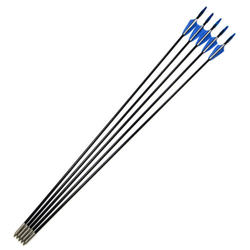 31" Fiberglass Arrows Outdoor Target Points Archery Recurve Bow Shooting Hunting - Picture 12 of 16