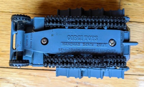 Vtg 1974 CORGI 907 German Semi-Track Hanomag Sdkfz 251/1 Rocket Launcher - Picture 4 of 7
