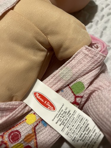 Melissa & Doug Mine to Love Jenna 12" Soft Body Baby Doll Sleep Eyes RN 126469* - Picture 7 of 7