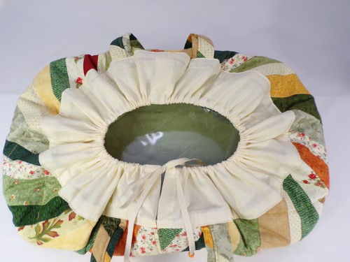 Oversized Handmade Casserole Carrier 17" x 11" x 4" Handles Multi Color D23 - Picture 5 of 9