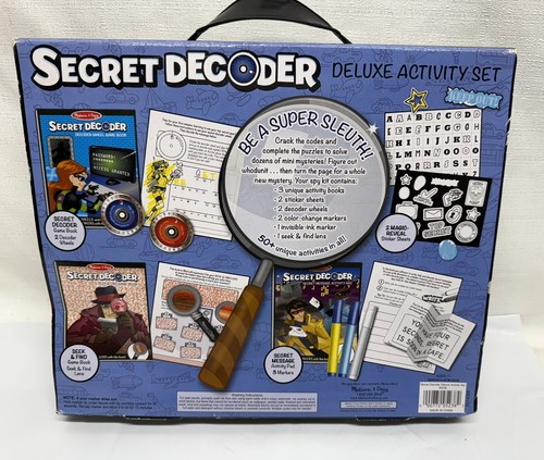 Melissa & Doug: On The Go Secret Decoder Deluxe Activity Set New - Picture 2 of 2