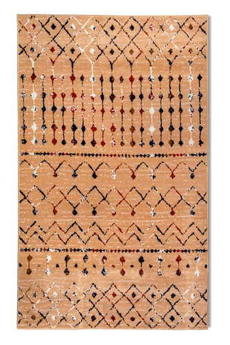 Distressed Moroccan - 2'x4', Beige, Transitional Design Area Rug - 505 - Picture 1 of 10