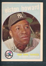 1959 Topps #395 ELSTON HOWARD New York Yankees ~  EX