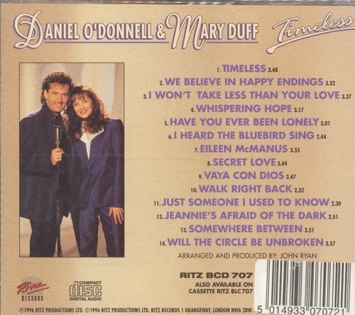 Daniel O'Donnell / Mary Duff - Timeless CD - Picture 2 of 2