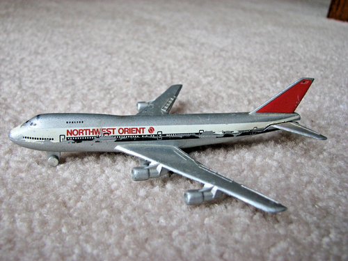 Vintage Schabak Northwest Orient Boeing 747 #901 Metal Airplane Germany - Picture 3 of 6