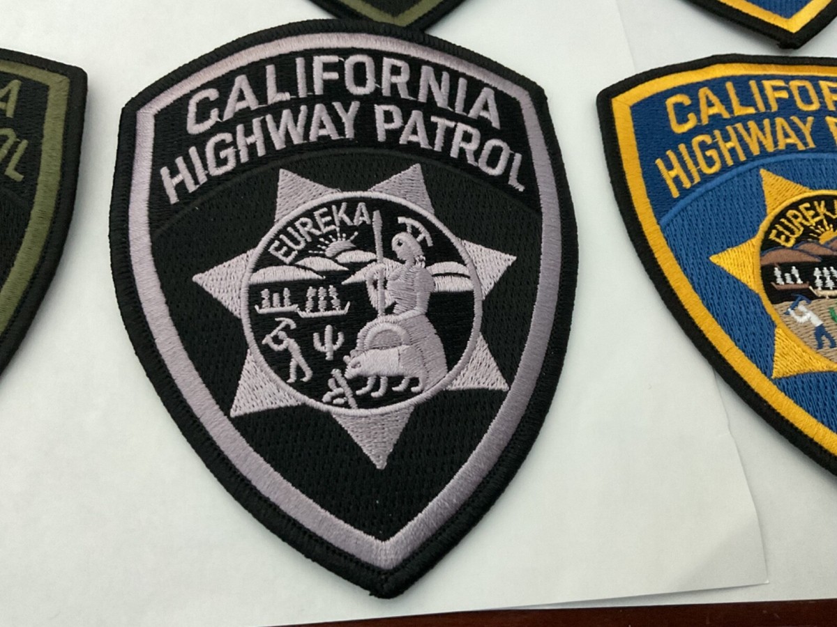ビンテージスタジャン CALIFORNIA HIGHWAY PATROL M Vintage California Highway Patrol CHP Police Blue Denim