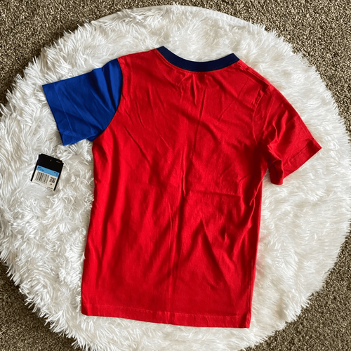 The Nike Tee Tshirt Boys Size Medium Red Blue New - Picture 2 of 7