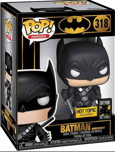 FUNKO POP! DC BATMAN GRIM KNIGHT #318 HOT TOPIC EXCLUSIVE 80 YEARS EDITION NEW