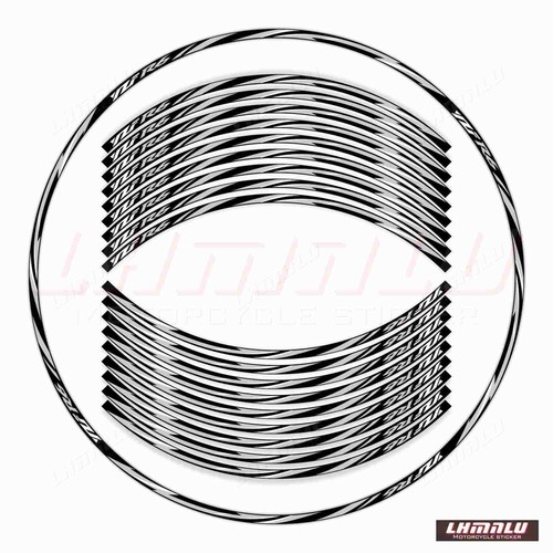 For YAMAHA YZF R6 Motorcycle Waterproof Decal Wheel Reflective RIM Stickers #118 - Imagen 14 de 24
